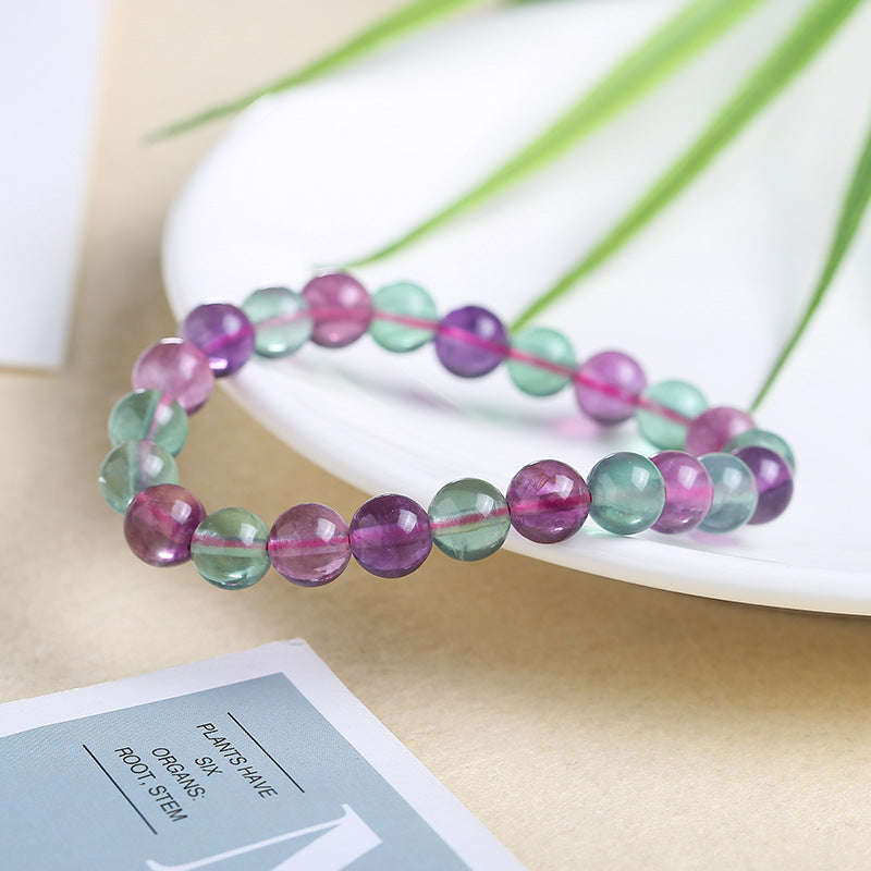 Color fluorite bracelet candy color