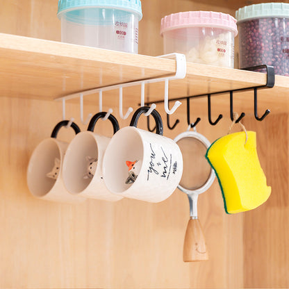 Iron Hooks, No-Drill, Cabinet and Kitchen Partition Storage