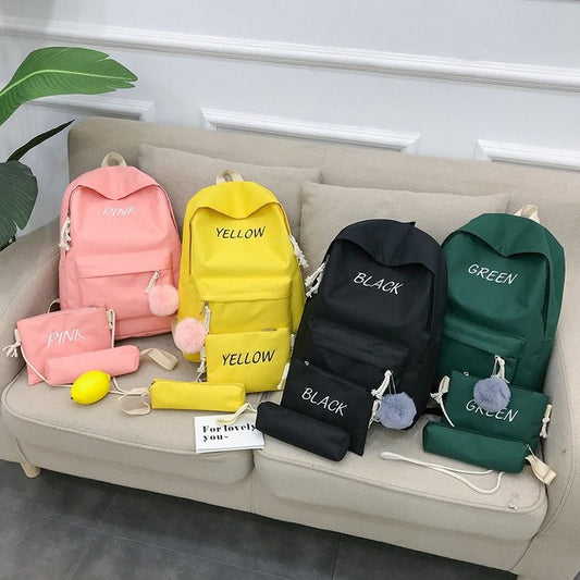 Three-piece backpack men's and women's travel bag