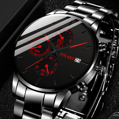 Wormhole Steel Band Men's Watch