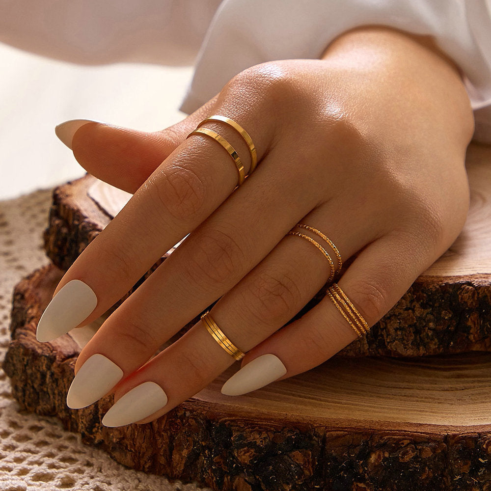 Vintage 10-piece knuckle ring set