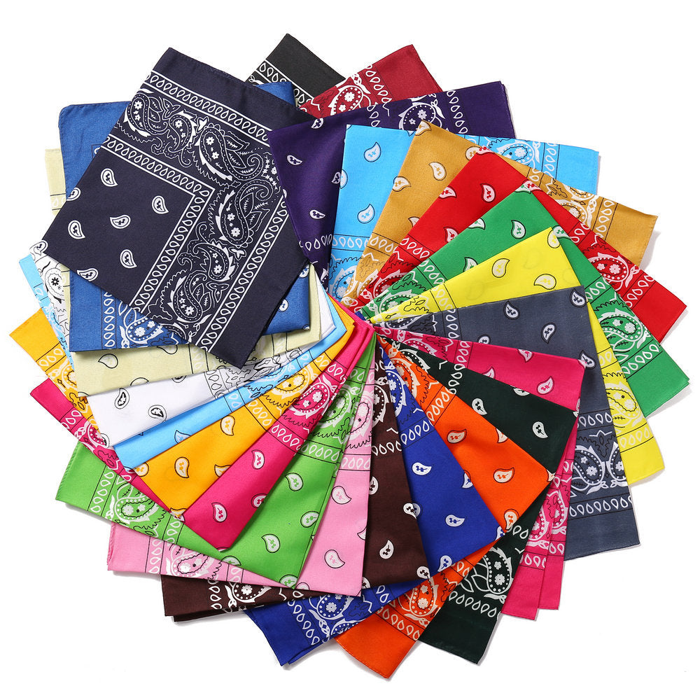 Flower square bandana magic headscarf