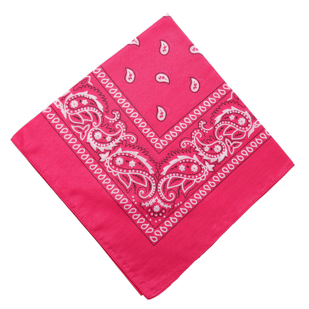 Flower square bandana magic headscarf