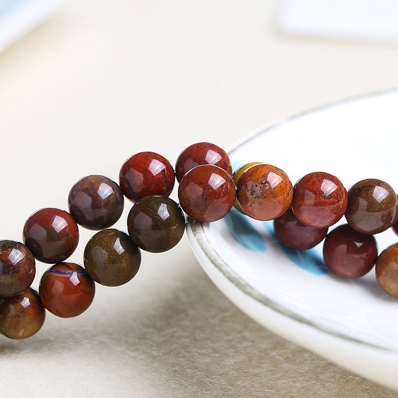 Red jasper loose bead DIY jewelry