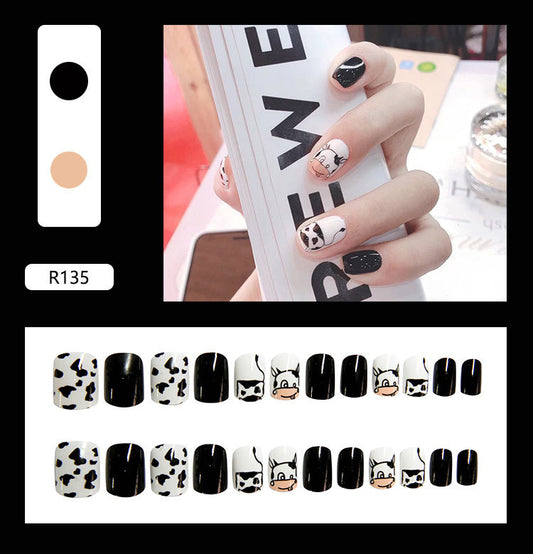 Press-On Nail Art Stickers, Removable Fake Nails