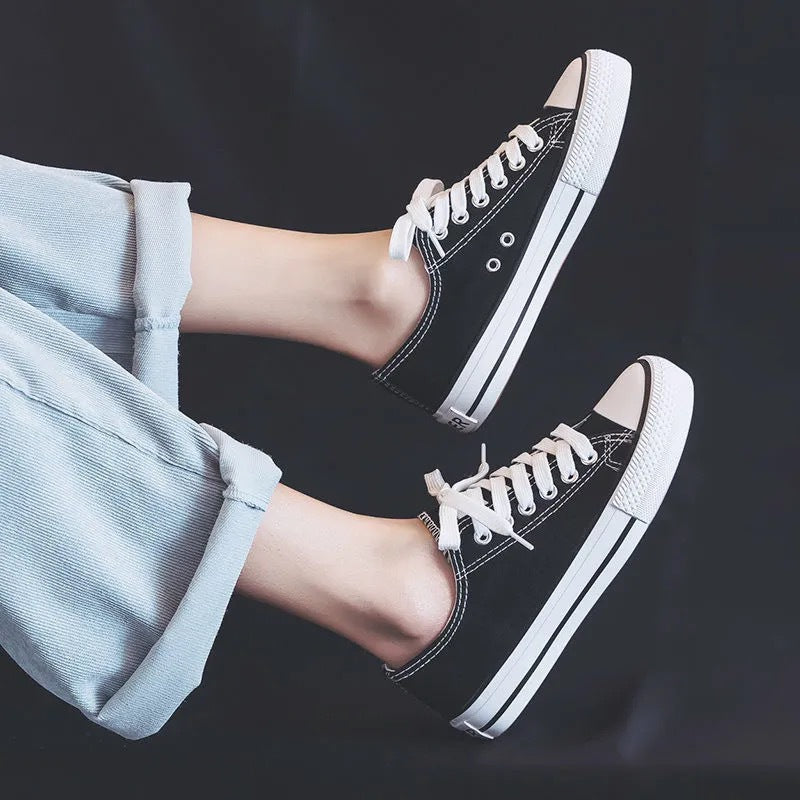 Classic Canvas Shoes for Women - Spring Fashion, Low Top