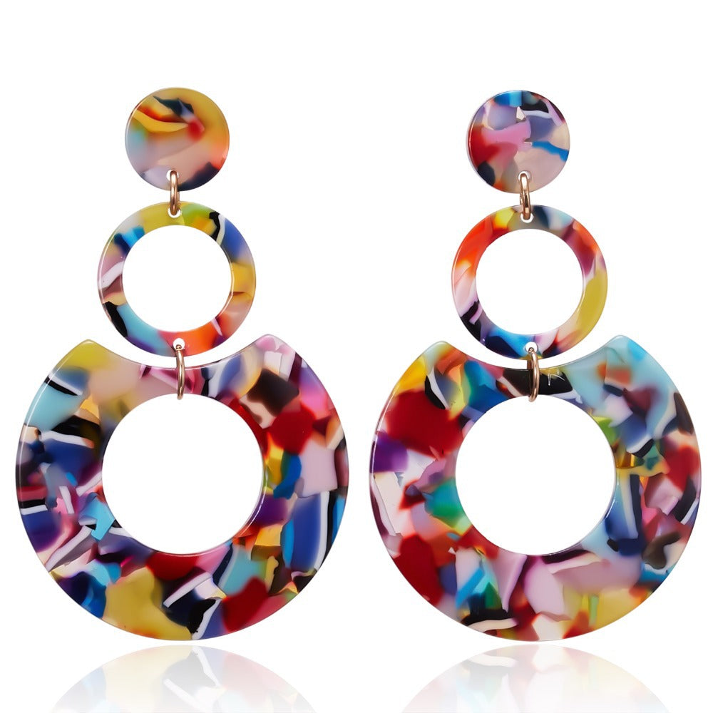 Hot-selling acetate sheet acrylic earrings