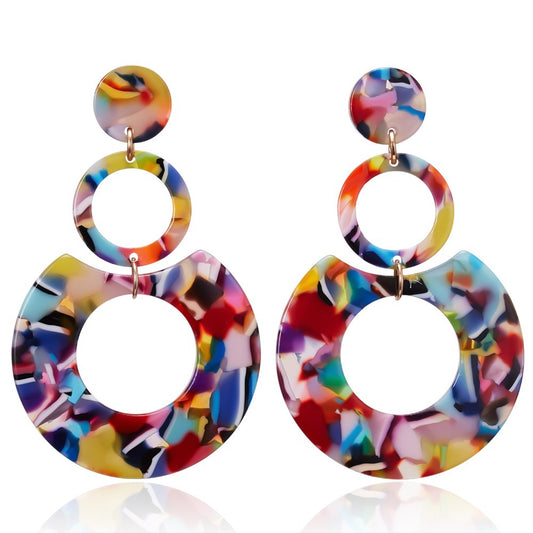 Hot-selling acetate sheet acrylic earrings