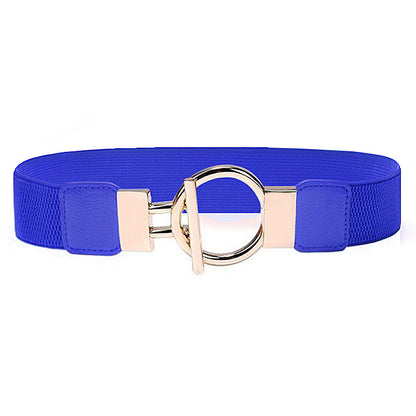 Elastic Wide Belt Women's Ring