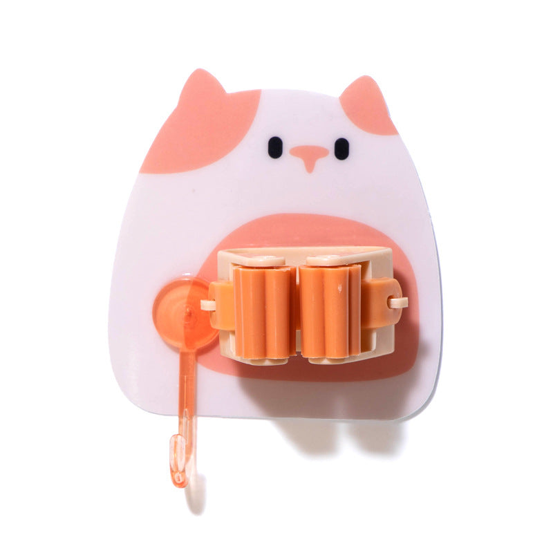 Cartoon No-Drill Mop Holder