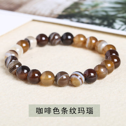 Striped agate bracelet