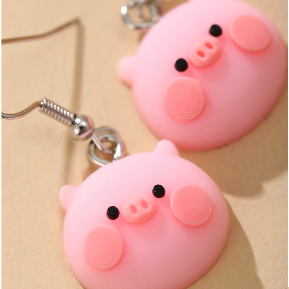 Pig earrings