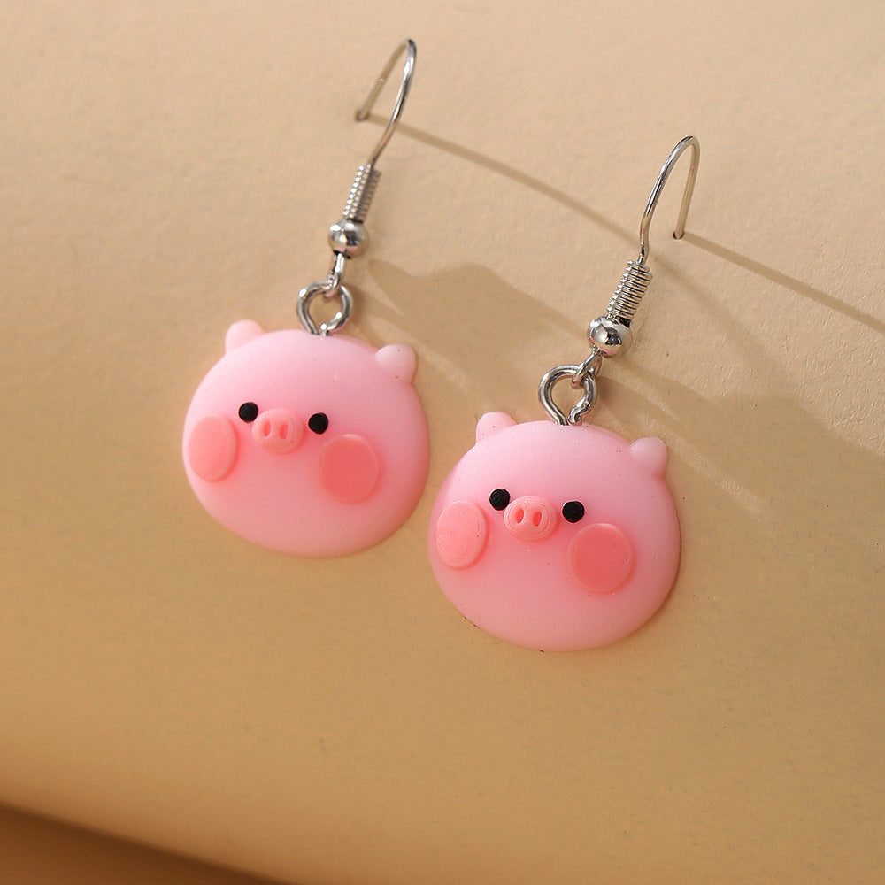 Pig earrings