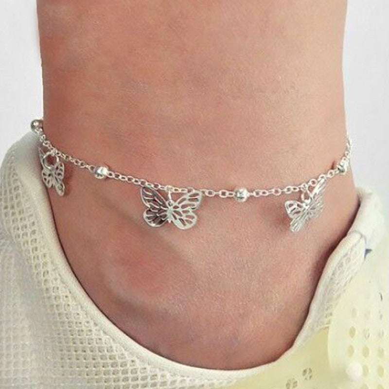 Butterfly anklet 2 piece set