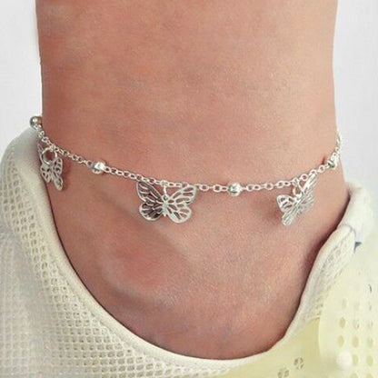 Butterfly anklet 2 piece set