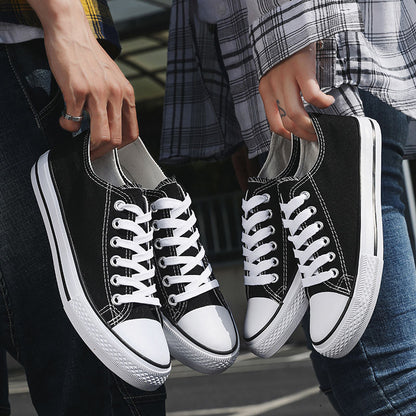 2 Trendy Men's Canvas Shoes, Casual Low-top Sneakers