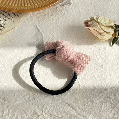 Sweet solid color wool headband