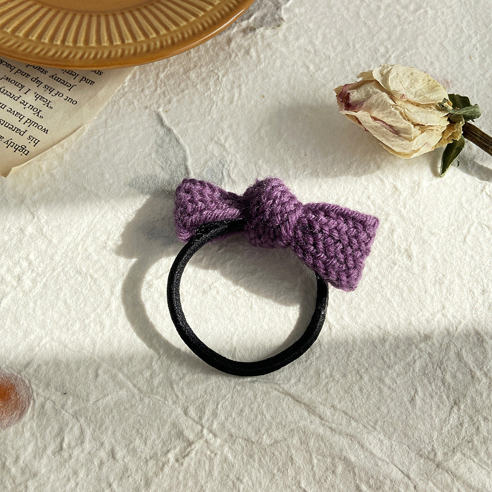 Sweet solid color wool headband