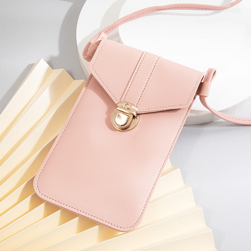 One shoulder crossbody student mobile phone bag