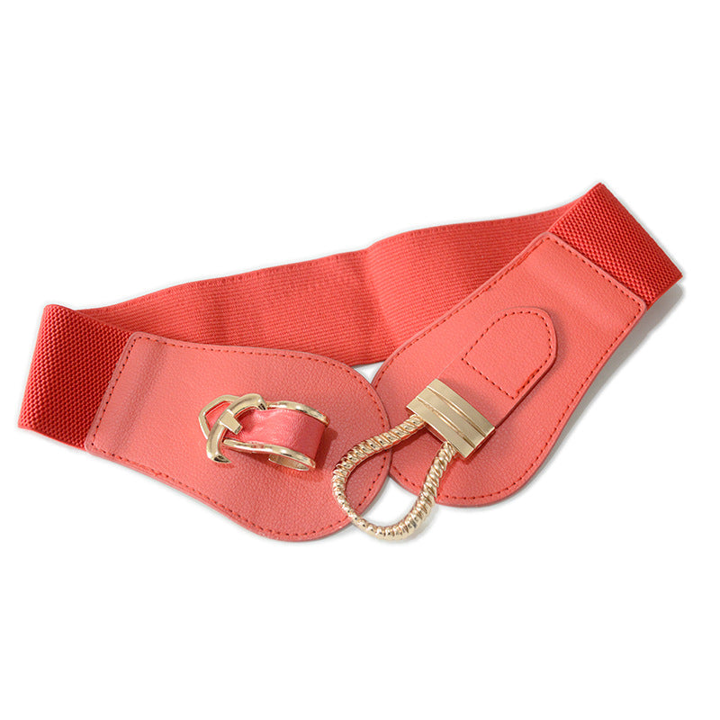 Waist buckle elastic wide waist seal