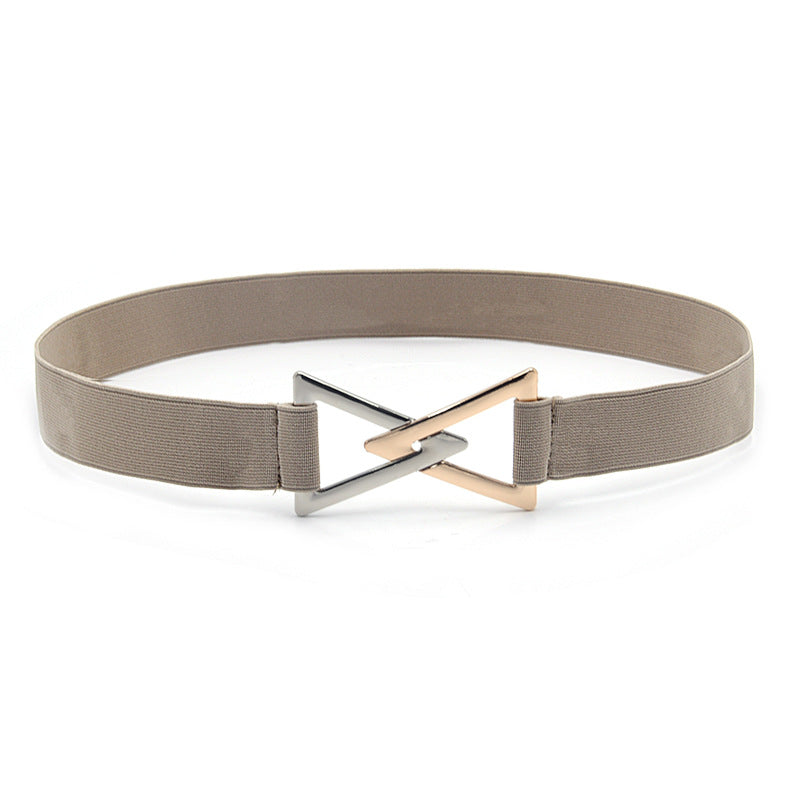 Angle metal buckle belt