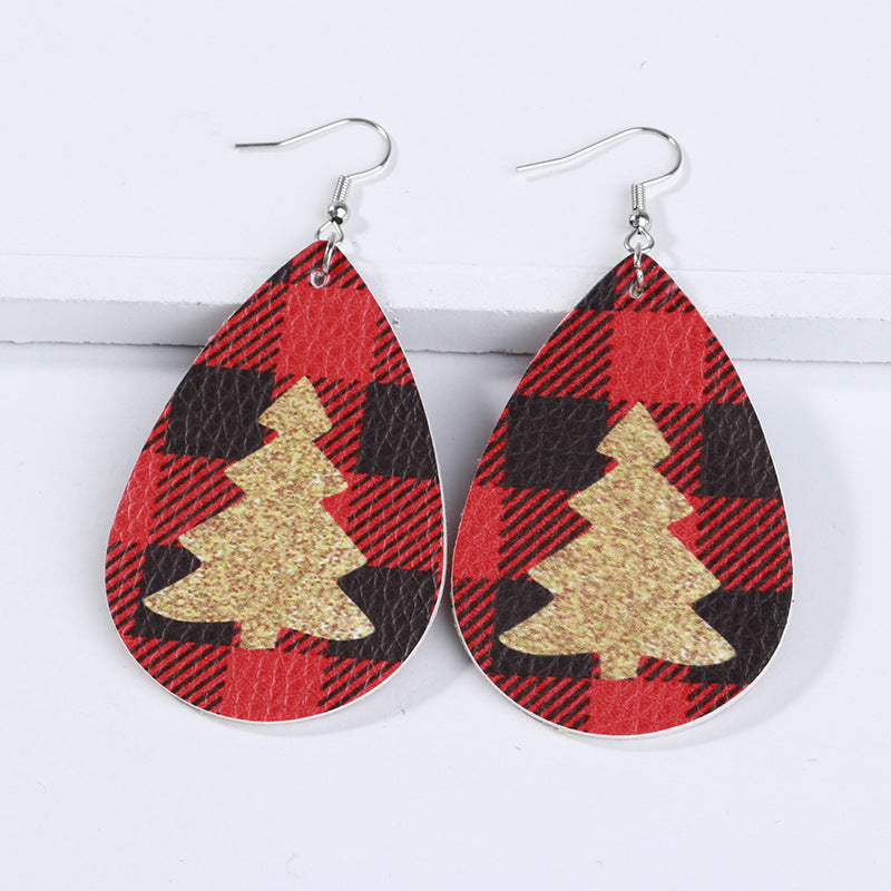 New leather earrings for Christmas