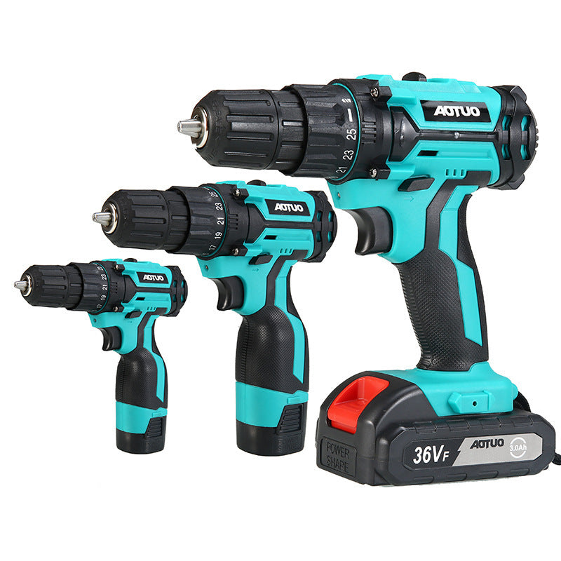 Lithium Cordless Drill Household Impact Drill