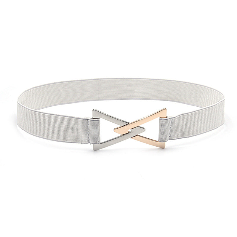 Angle metal buckle belt