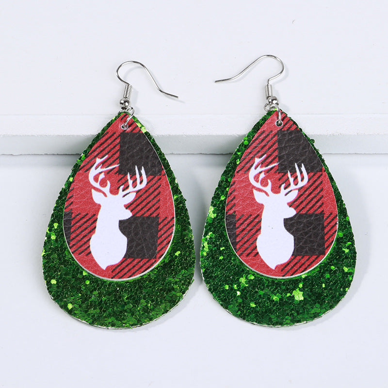 New leather earrings for Christmas