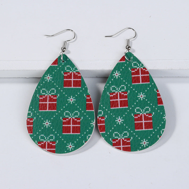 New leather earrings for Christmas