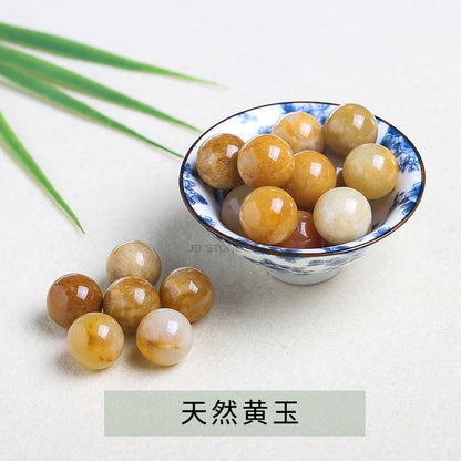 Natural stone non-porous beads round beads