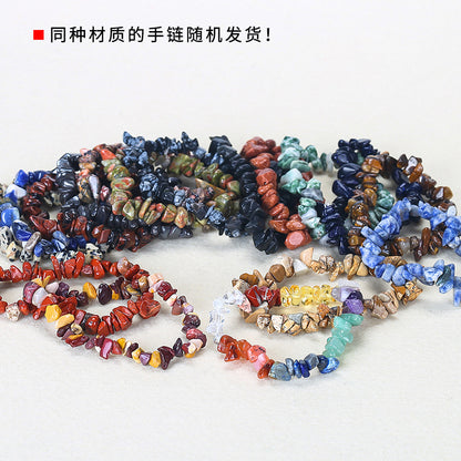 Colorful crystal gravel bracelet elastic