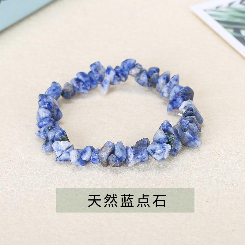 Colorful crystal gravel bracelet elastic