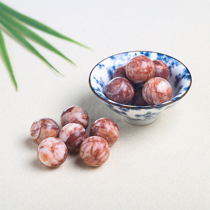 Natural stone non-porous beads round beads