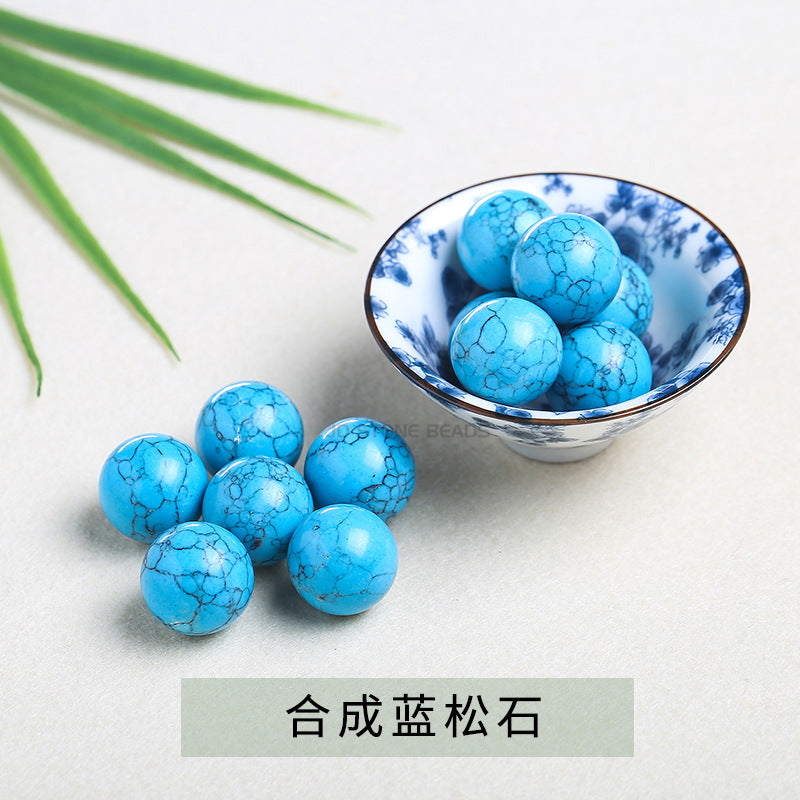 Natural stone non-porous beads round beads