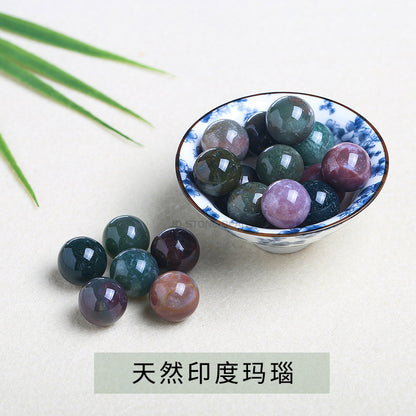 Natural stone non-porous beads round beads