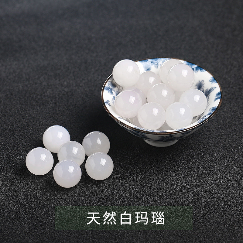 Natural stone non-porous beads round beads