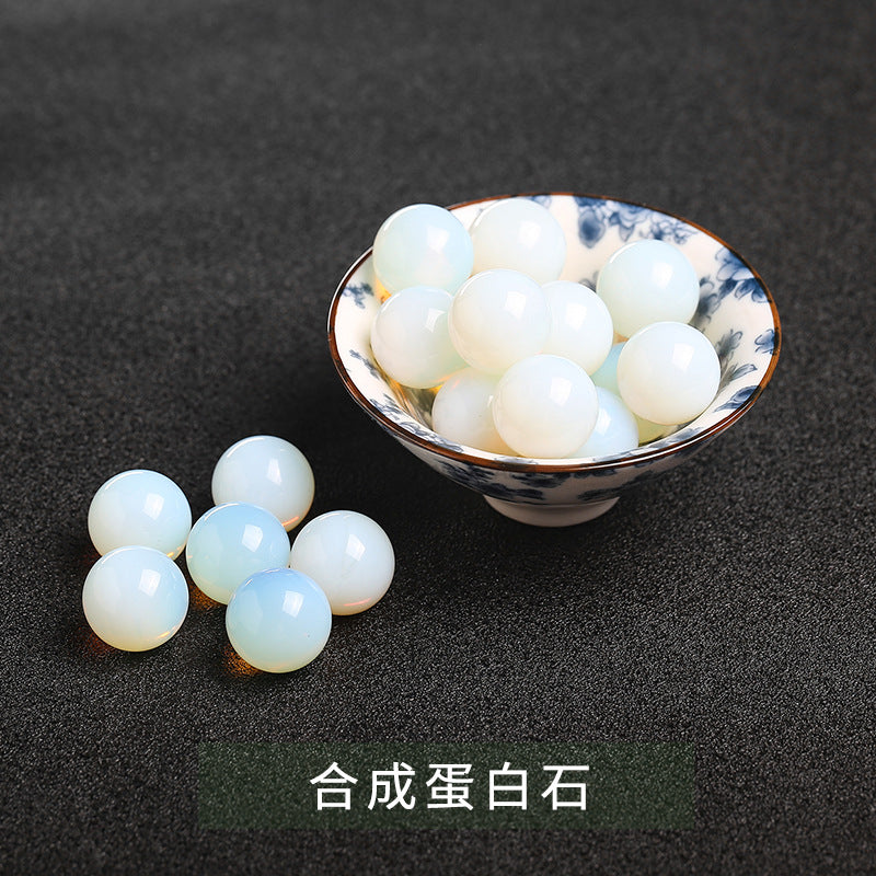 Natural stone non-porous beads round beads