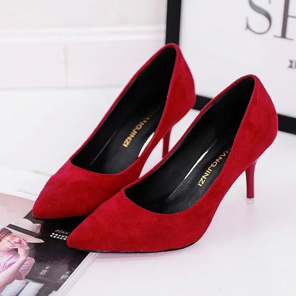 Solid color casual pumps for women