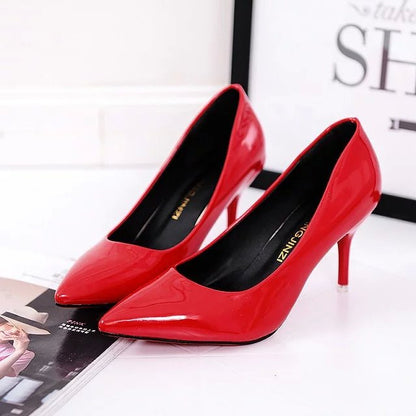 Solid color casual pumps for women