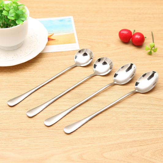 Stainless Steel Long-Handle Spoon for Kitchen, Ice Cream Spoon