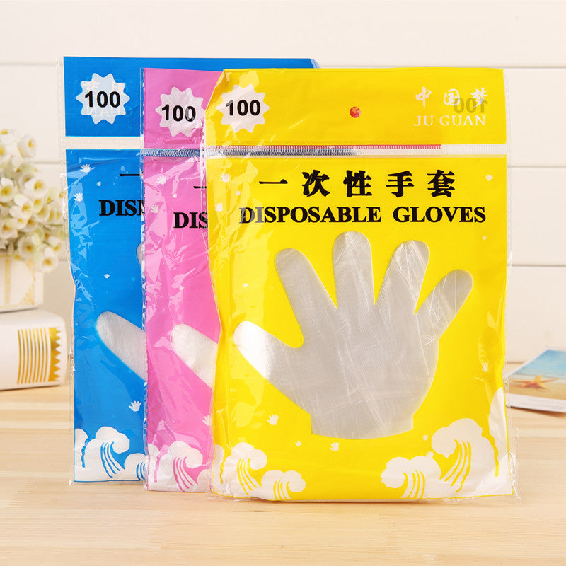 Guantes Desechables Plastico 100uds 