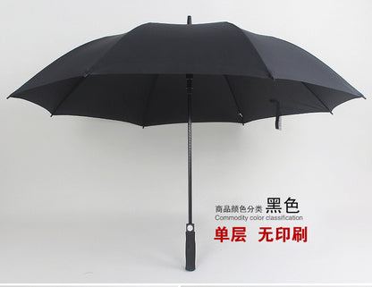 Large 8 Rib Golf Umbrella Automatic Fiber Umbrella