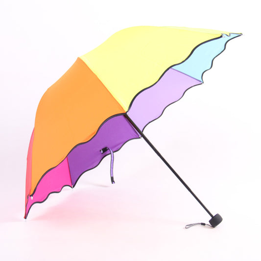 Apollo Rainbow Umbrella 3-Fold Short Handle Umbrella