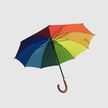 23 Inch 10 Rib Rainbow Umbrella Automatic Long Handle Umbrella