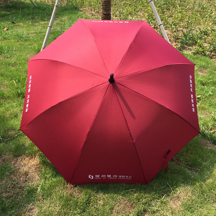 70cm 8 Rib Creative Umbrella Double Shaft Long Handle Umbrella