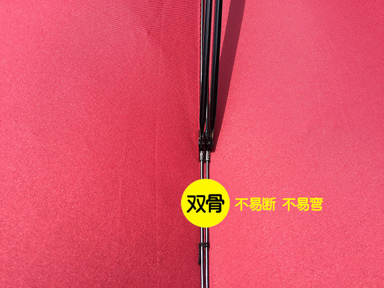 70cm 8 Rib Creative Umbrella Double Shaft Long Handle Umbrella