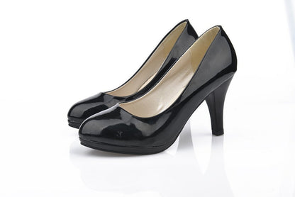 Professional stiletto high heels patent leather