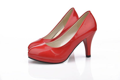 Professional stiletto high heels patent leather