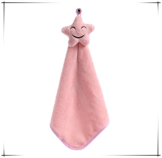 Smiley Face Coral Fleece Towel